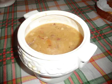 Sopa De Mandioca Com Carne Seca 