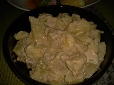 Salada de batata com atum 