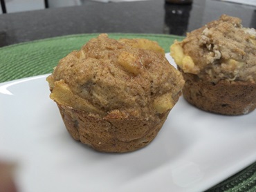Muffin Integral de Maçã 