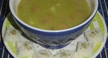 Sopa Creme De Ervilha Partida - Mulher Das Receitas