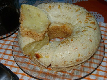 Bolo de pão de queijo sem fermento 