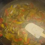 Salada de berinjela e pimentão - Mulher das Receitas