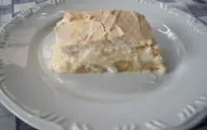 Torta de banana com creme e suspiro do Marcelo - Mulher das Receitas