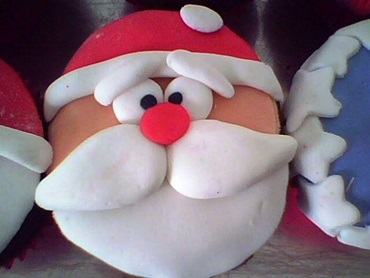 Cupcake de nozes para o Natal 