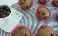 Muffin de chocolate com recheio de Nutella