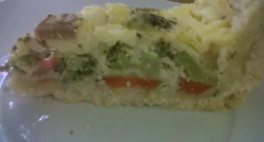 Torta Vegetariana Com Massa Podre - Mulher Das Receitas