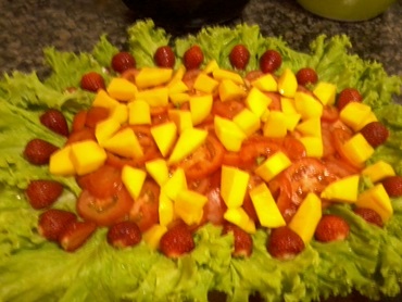 Salada com frutas 