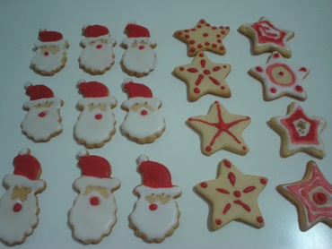 Biscoitos Decorados para o Natal 