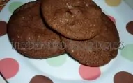 Cookie de chocolate meio amargo e aveia - Mulher das Receitas