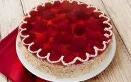 Torta Espelhada De Morango Doce E Sobremesas - Tortinha